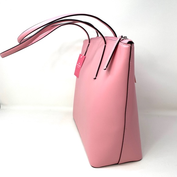 Kate ♠️Spade Large Women’s Tote Zina Leather Pink - Picture 2 of 10